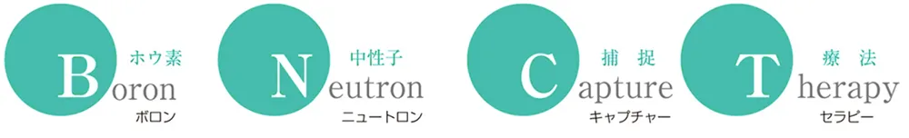 BNCTとは、Boron Neutron Capture Therapyの略称です。