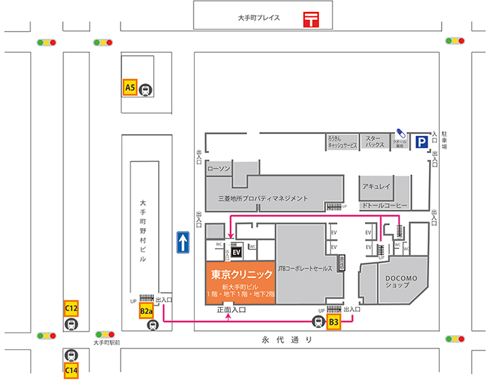 新大手町ビル平面図